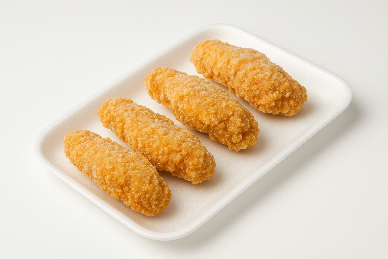 “High-quality product photo of 3–5 breaded chicken wing sections on a clean white tray, frozen and ready to cook. Professional e-commerce style, well-lit, sharp focus, no text, product only in spotlight, suitable for Shopify product listing.”

⸻
